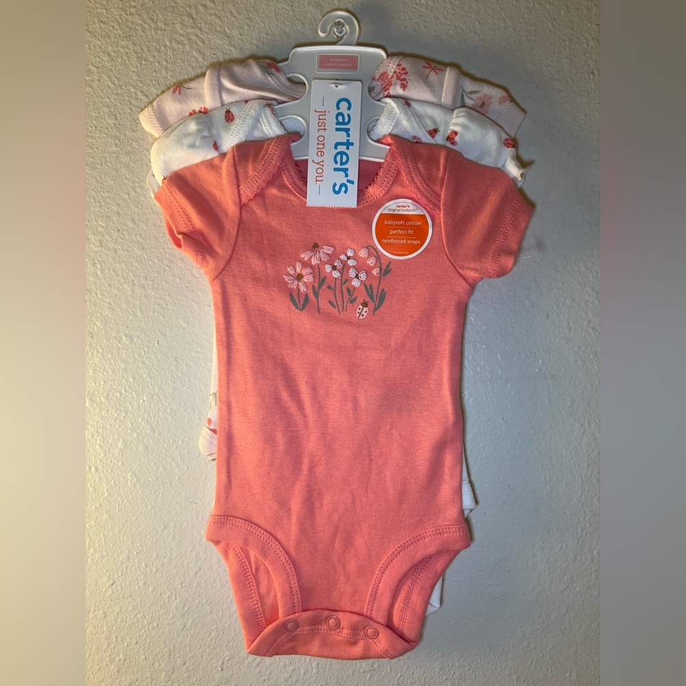 Carter's Just One You Pink Floral Bodysuit